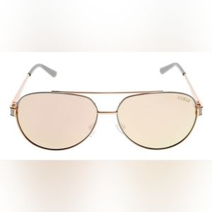 Rose Gold Aviator Sunglasses